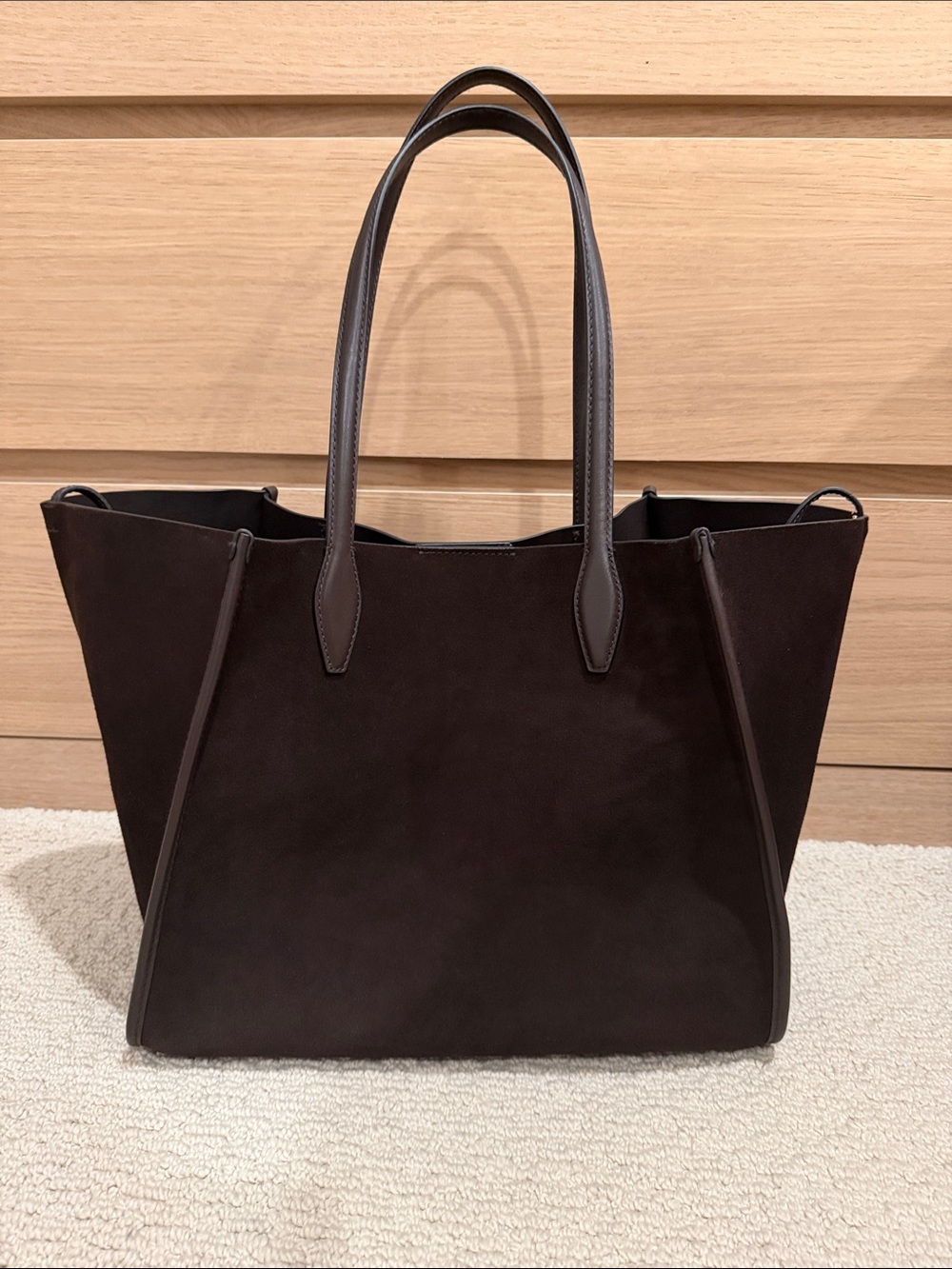 Madewell Lexington tote, dark carob, worn once!